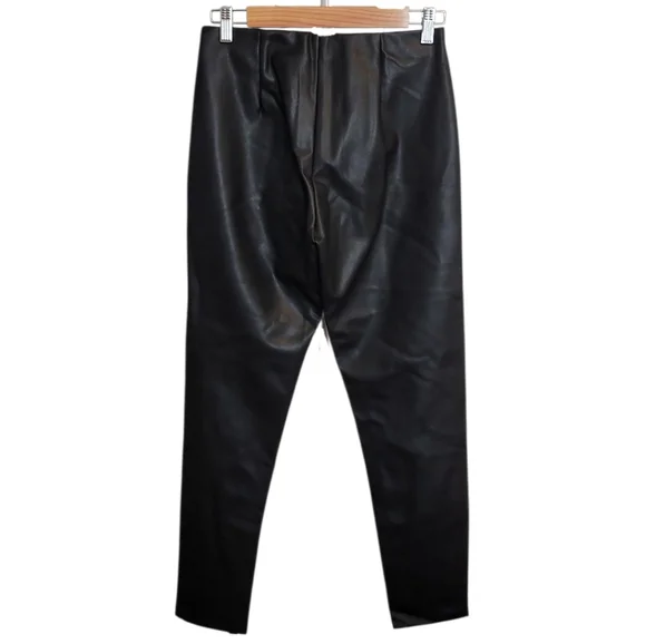 🆕️ Banana Republic Petite Devon Legging Fit Vegan Leather Pants in Black - Picture 10 of 11